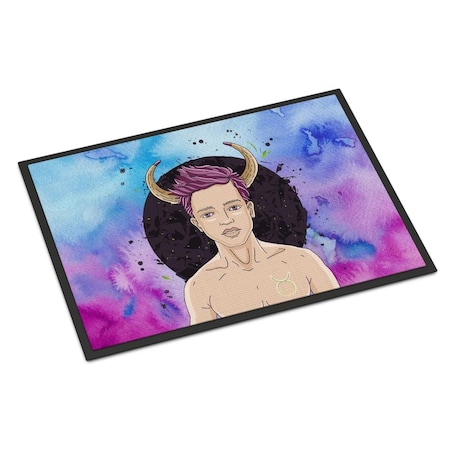 Carolines Treasures 24 x 36 in. Taurus Zodiac Sign Indoor or Outdoor Mat BB7318JMAT